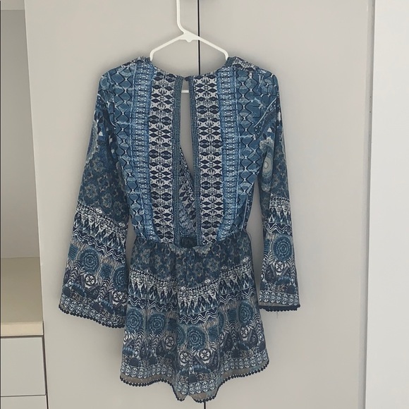 illa illa long sleeve patterned romper - Picture 2 of 3